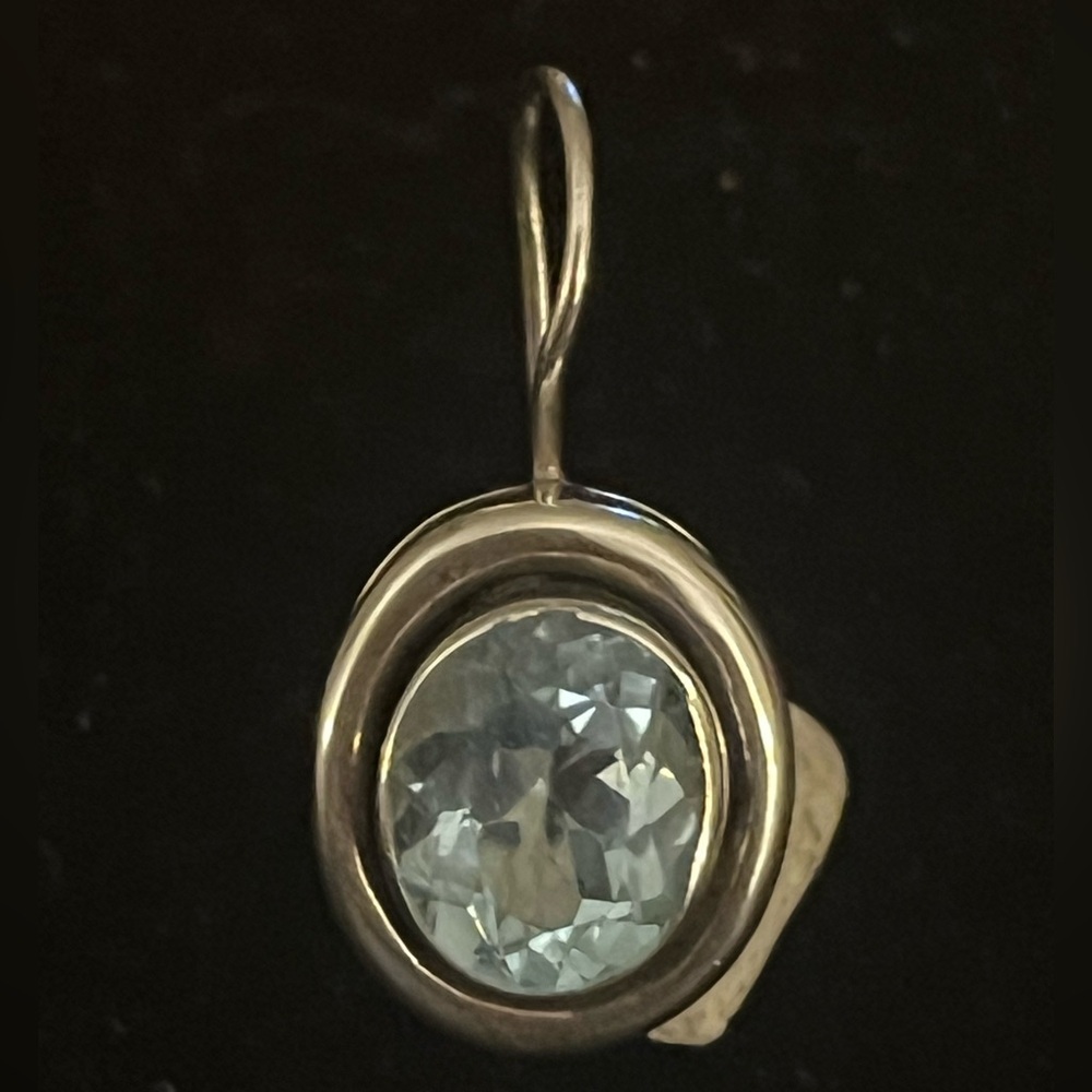 SINGLE EARRING ONLY: Silpada Blue Topaz 
Earring. - Picture 5 of 5